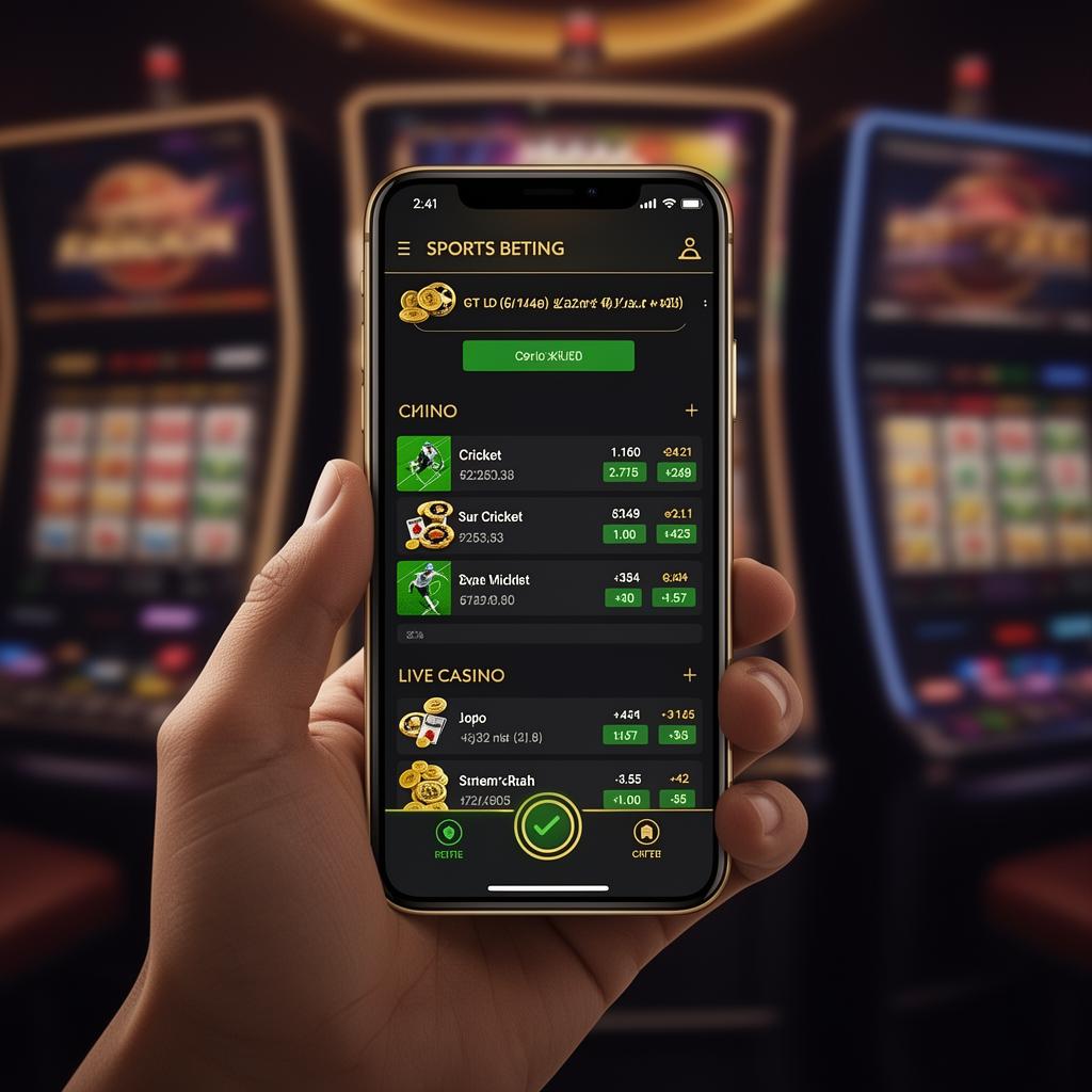 Kheloyar mobile betting interface — sports & casino